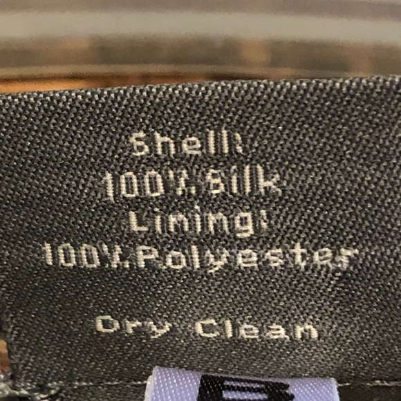 Ann Taylor 100% Silk Black Brown Pattern Sleveless Dress - Picture 9 of 9